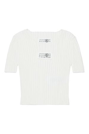 Ribbed knit T-shirt MM6 KIDS | M60989MM07XM6101